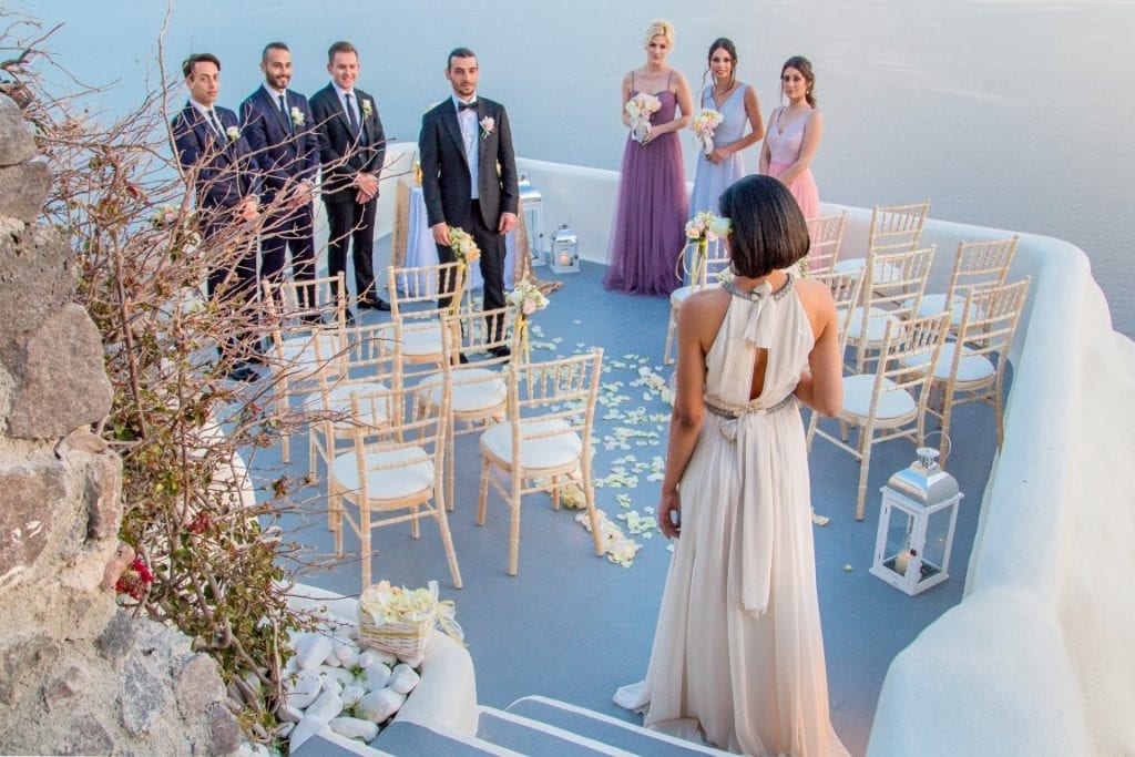 greek wedding reception